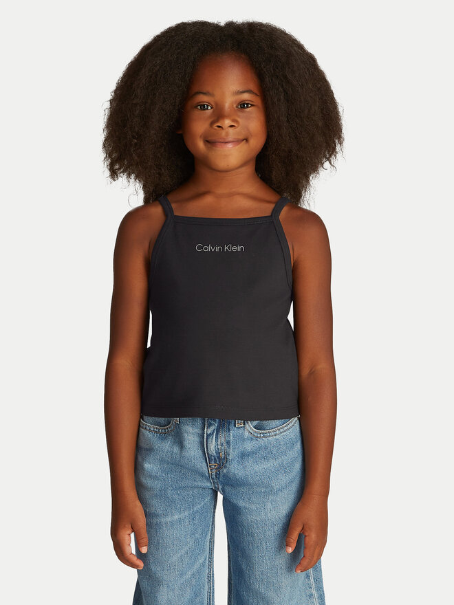 Calvin Klein Jeans Calvin Klein Jeans Top Punto IG0IG02868 Schwarz Slim Fit