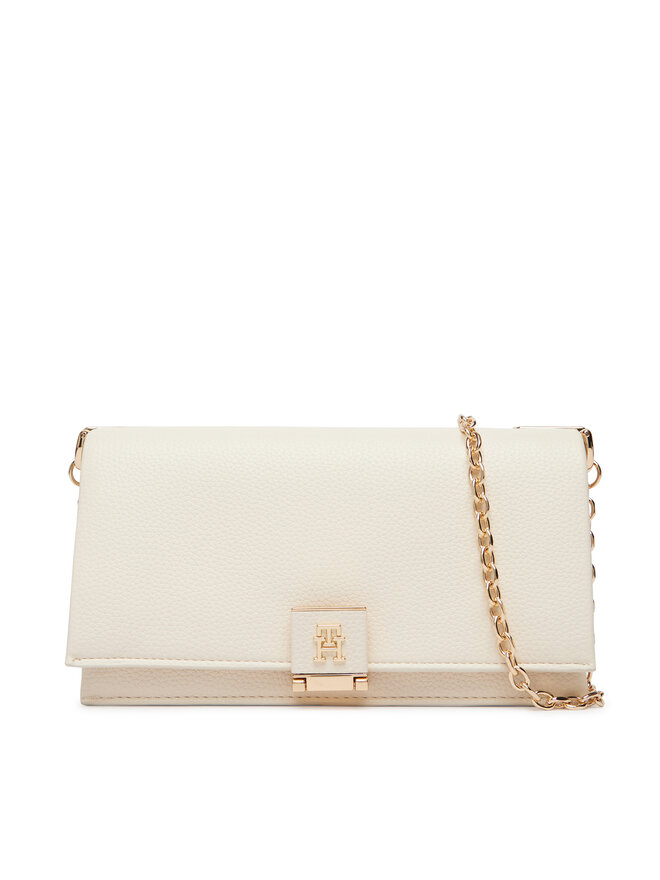 Tommy Hilfiger Handtasche Tommy Hilfiger Th Her Chain Crossover AW0AW17403 Creme