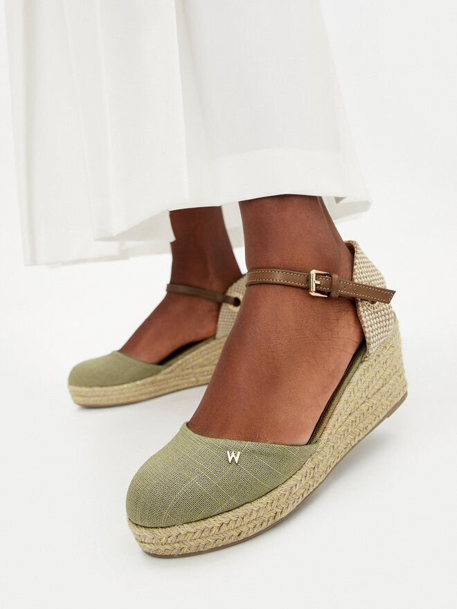Wrangler Espadryle Wrangler Bela Women Semi Wedge 20241055 Zielony