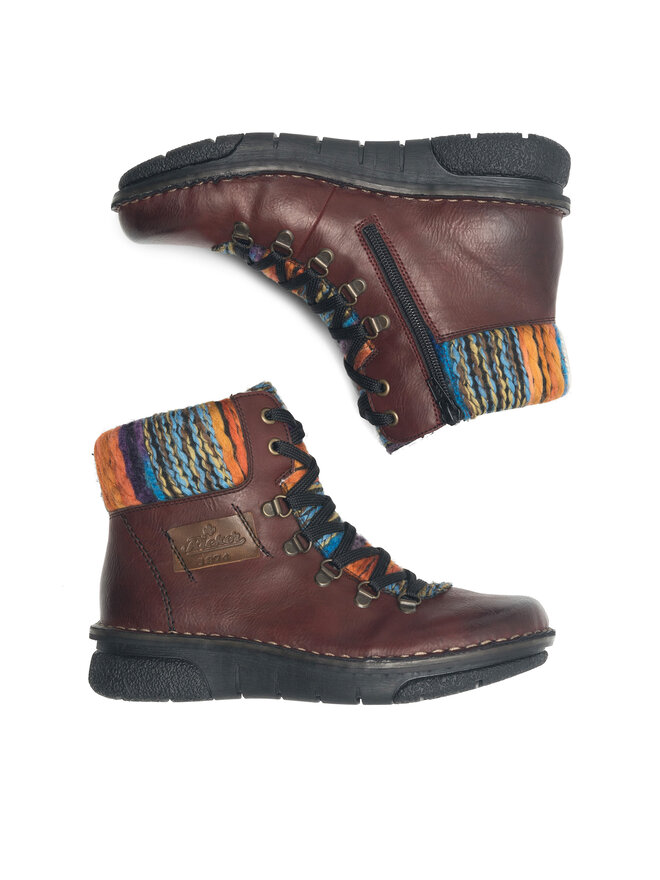 Rieker Botine Rieker 73343-35 Vișiniu