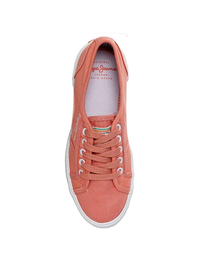 Pepe Jeans Sneakers aus Stoff Pepe Jeans Aberlady PLS30001 Orange