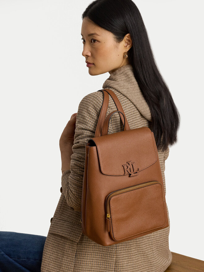 LAUREN RALPH LAUREN Rucksack LAUREN RALPH LAUREN Medium Cameryn 431969355001 Braun
