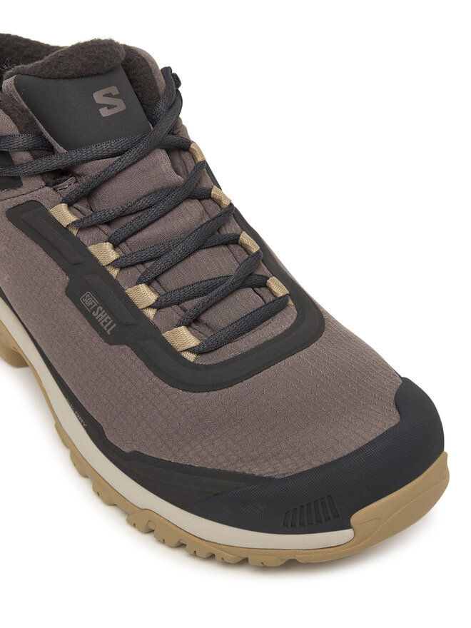 Salomon Παπούτσια πεζοπορίας Salomon Shelter Waterproof L47855200 Καφέ