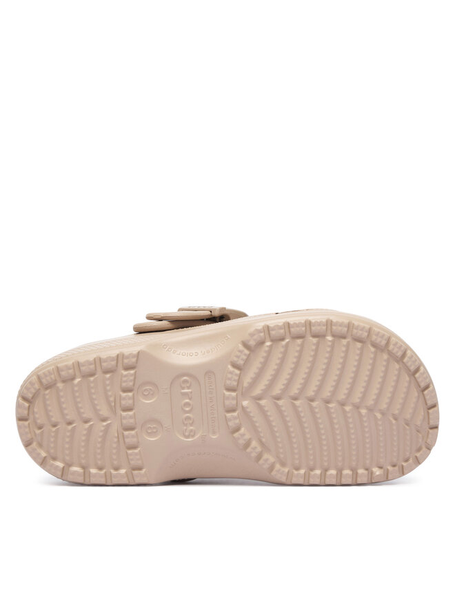 Crocs Pantoletten Crocs Classic Enamel Buckle Clog 213347 Beige
