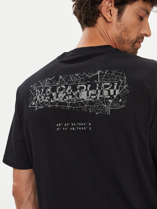 Napapijri Napapijri Camiseta S-Turrach NP0A893U Negro Regular Fit
