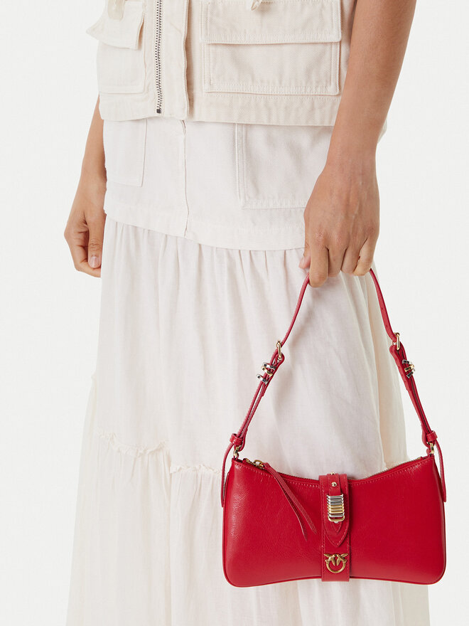 PINKO Handtasche PINKO Arthemis Shoulder Mini AI 24-25 PLTT 103512 A29V Rot