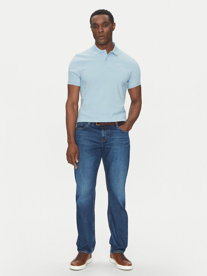 Barbour Barbour Polo Original Sports MML0358BL32 Celeste Tailored Fit