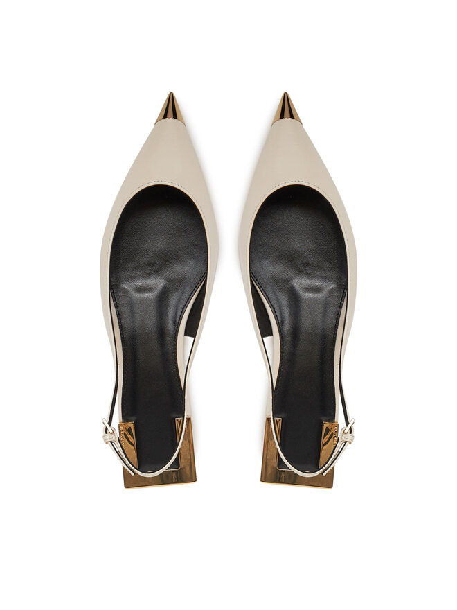 Elisabetta Franchi Ballerinas Elisabetta Franchi SA-07L-51E2 Écru