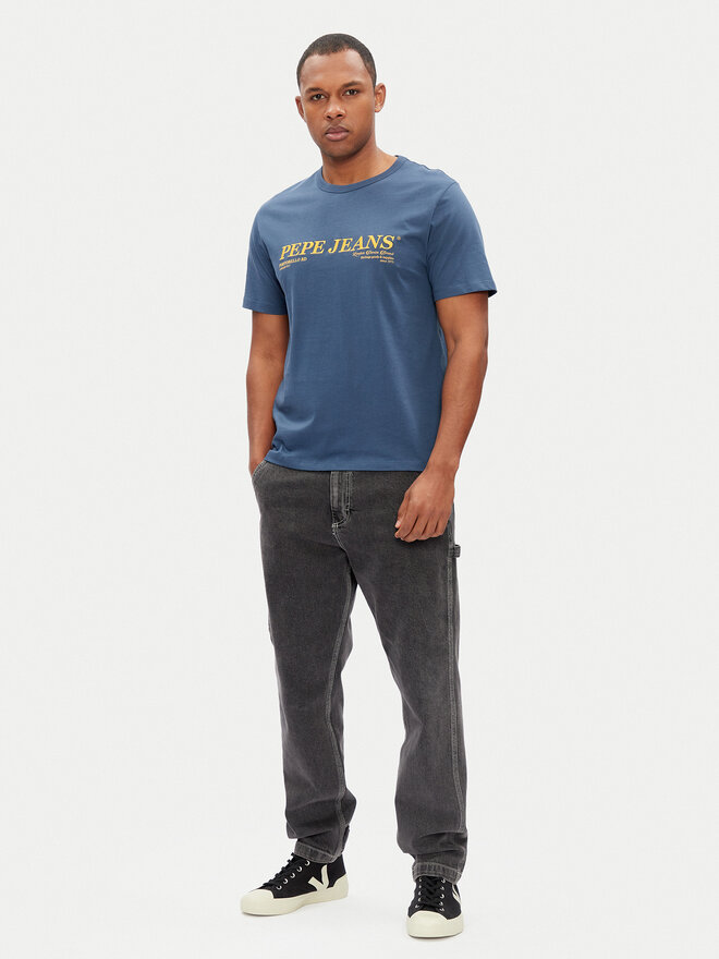 Pepe Jeans Pepe Jeans Majica Dylan PM509728 Modra Regular Fit