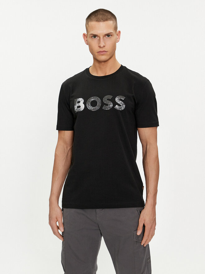 BOSS Boss T-Shirt Te_Bossocean 50515997 Schwarz Regular Fit