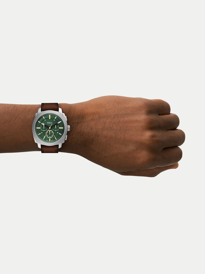 Fossil Hodinky Fossil Machine Chronograph FS6100 Hnědá