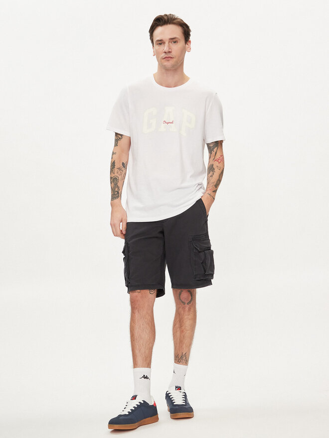 Gap Gap Marškinėliai 471777-08 Balta Regular Fit