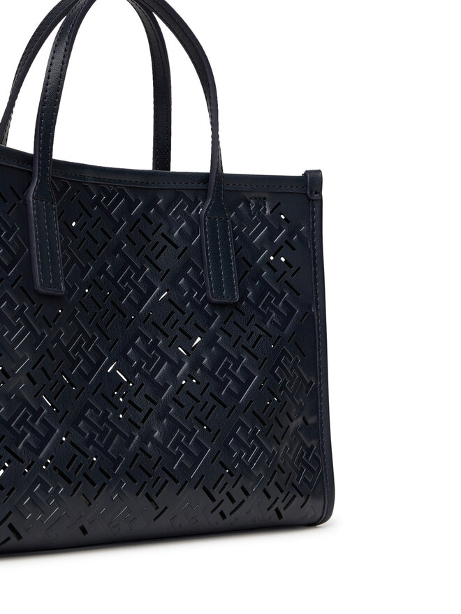 Tommy Hilfiger Handtasche Tommy Hilfiger Th City Mini AW0AW17500 Dunkelblau