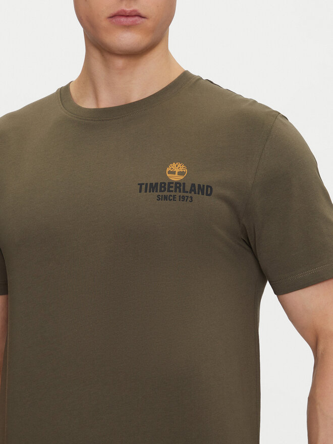 Timberland Timberland Marškinėliai TB0A2G8S Žalia Regular Fit