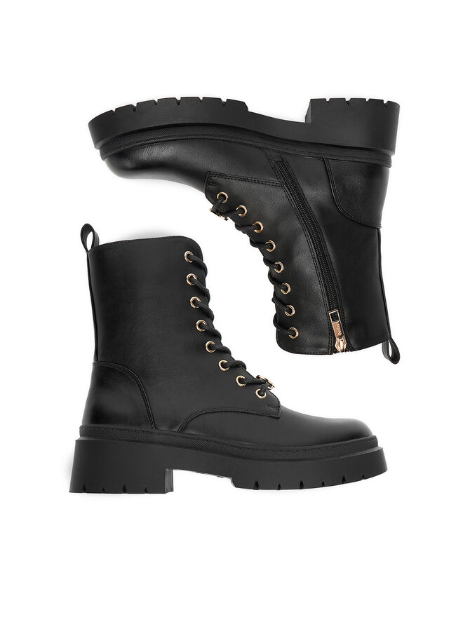 DeeZee Schnürschuhe DeeZee CEO-HY90107-2A Schwarz