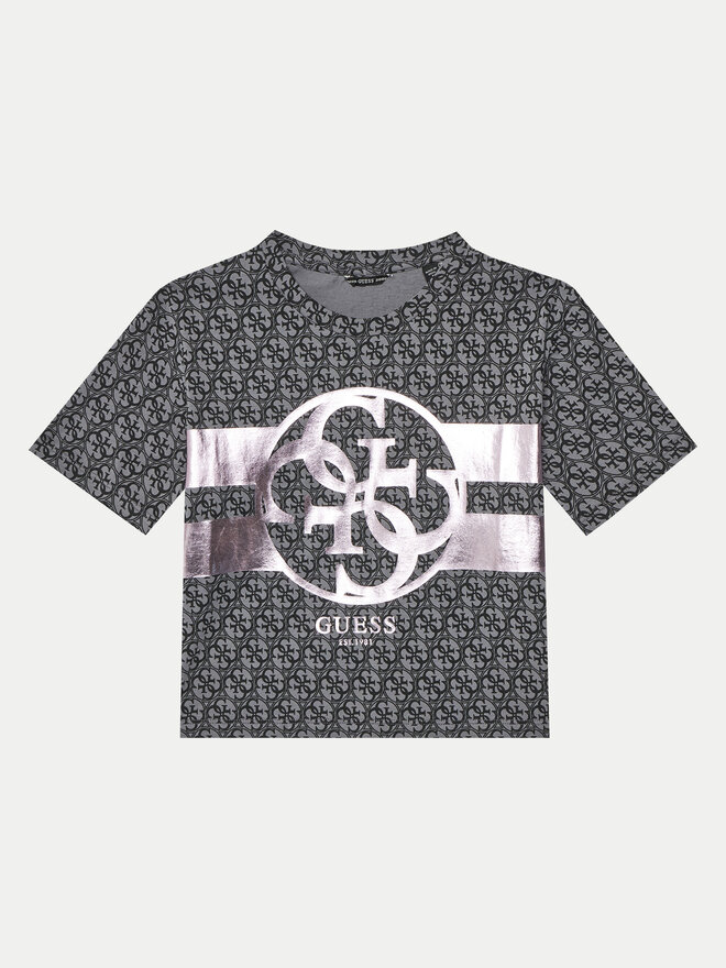 Guess Guess T-shirt J5RI04 K6YW4 Crna Regular Fit