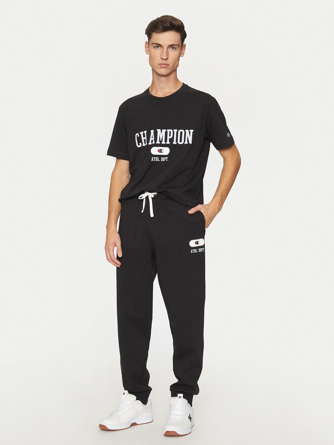 Champion Champion Marškinėliai 220432 Juoda Regular Fit
