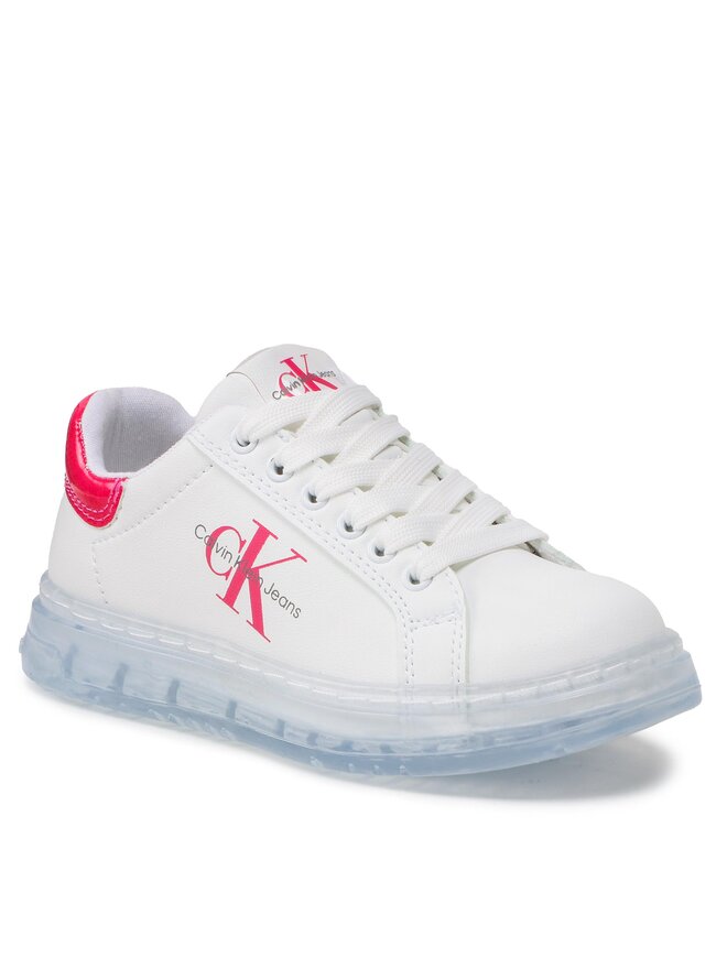 Calvin Klein Jeans Zapatillas Calvin Klein Jeans Low Cut Lace-Up V3A9-80474-1434 Blanco
