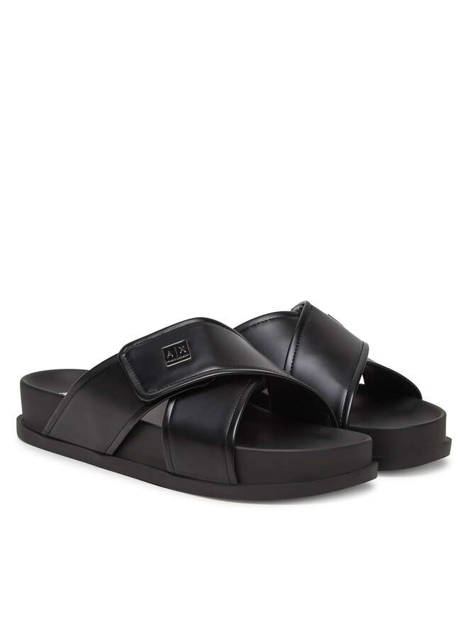 Armani Exchange Şlapi Armani Exchange XDP063 XV927 00002 Negru