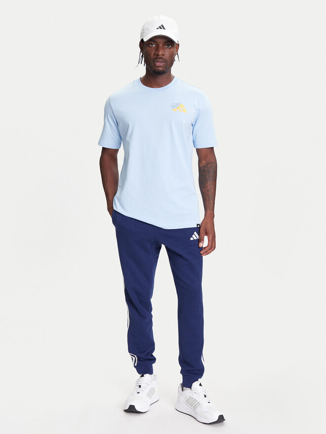 adidas adidas Camiseta Food Grilled Cheese Graphic JM6460 Celeste Regular Fit