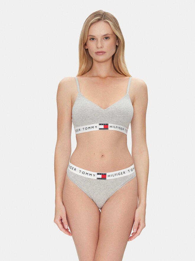 Tommy Hilfiger Tommy Hilfiger Trikotni nedrček UW0UW05715 Siva