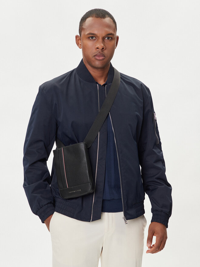 Tommy Hilfiger Плоска сумка Tommy Hilfiger Th Central Mini Crossover AM0AM13633 Чорний