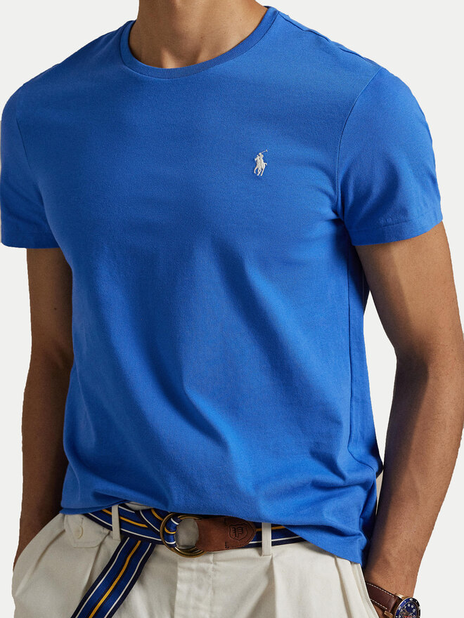 Polo Ralph Lauren Polo Ralph Lauren Футболка 710671438411 Голубий Slim Fit