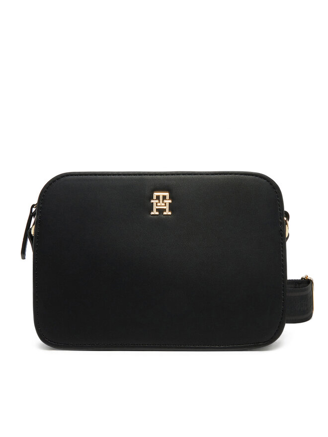 Tommy Hilfiger Kabelka Tommy Hilfiger Th Logotape Camera Bag AW0AW17229 Černá