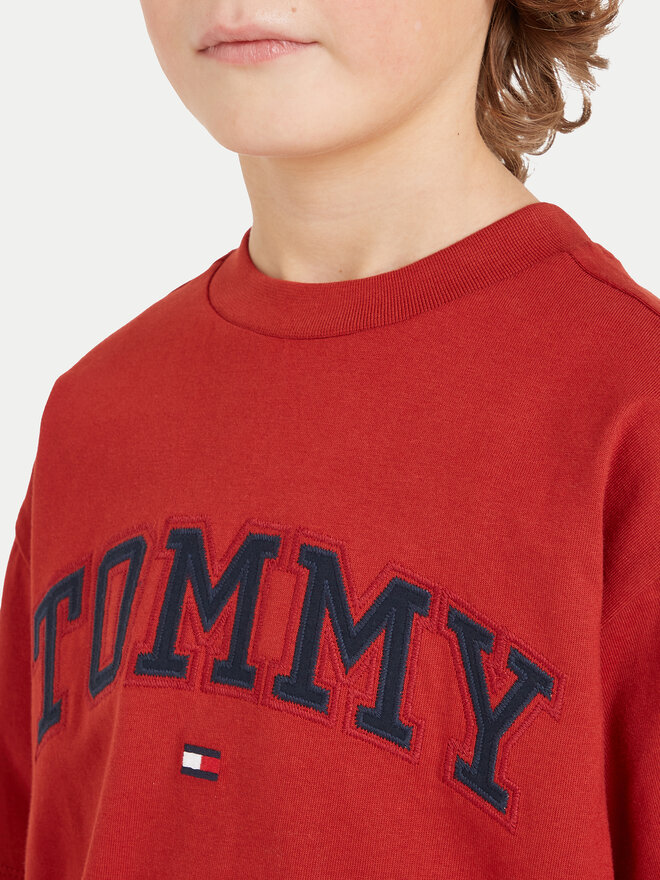 Tommy Hilfiger Tommy Hilfiger Marškinėliai Varsity KB0KB08666 Raudona Regular Fit