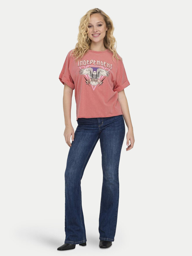 ONLY ONLY T-Shirt Lucy 15316637 Ροζ Regular Fit