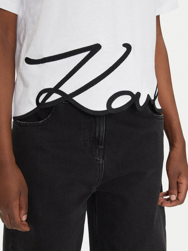 KARL LAGERFELD KARL LAGERFELD T-Shirt A2W17104 Λευκό Relaxed Fit