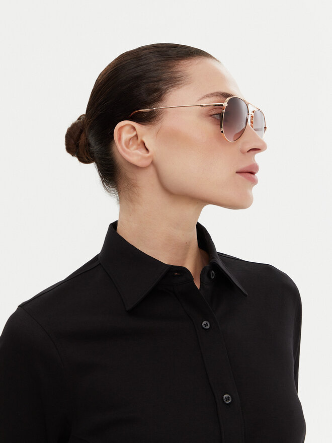 Trussardi Okulary przeciwsłoneczne Trussardi TSM3015 Złoty
