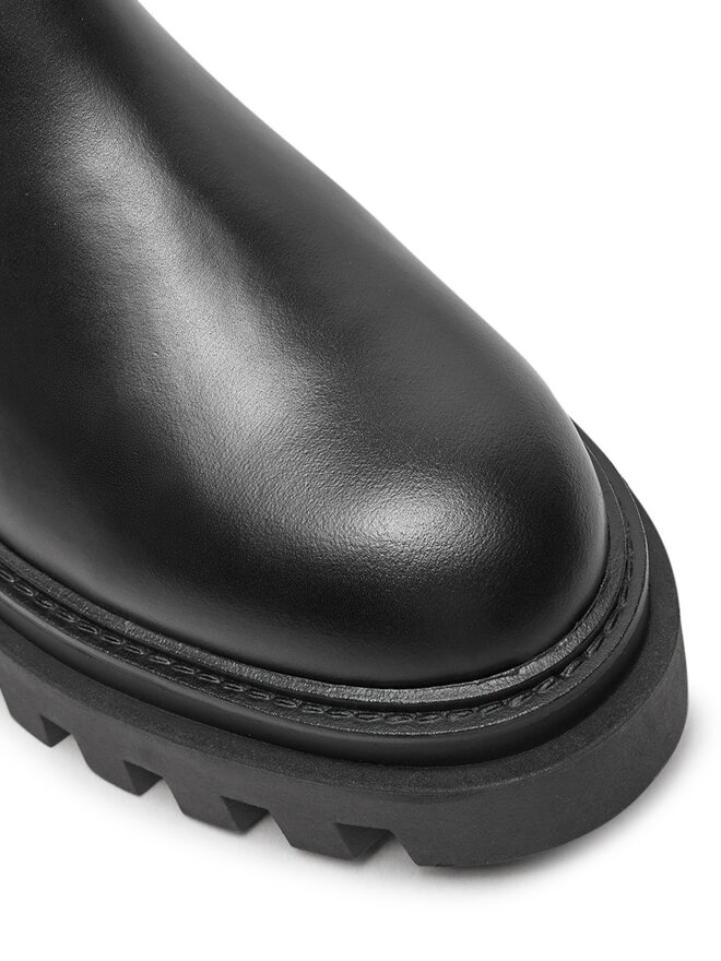 Calvin Klein Jeans Gležnjarji Chelsea Calvin Klein Jeans Flatform YW0YW01542 Črna