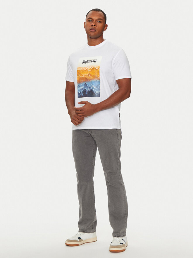Napapijri Napapijri T-Shirt S-Rollin NP0A4I3D Weiß Regular Fit