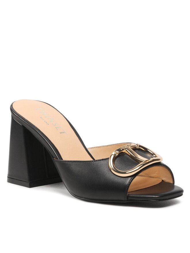TWINSET Чехли TWINSET 231TCP126 Черен