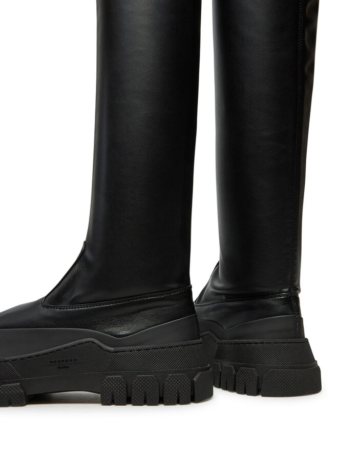 Weekend Max Mara Botas mosqueteras Weekend Max Mara Ballata 2425796075 Negro