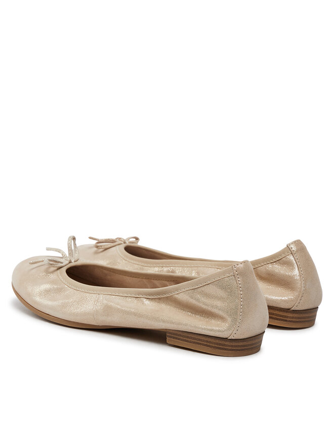 Tamaris Baleriny Tamaris 1-22116-41 Złoty