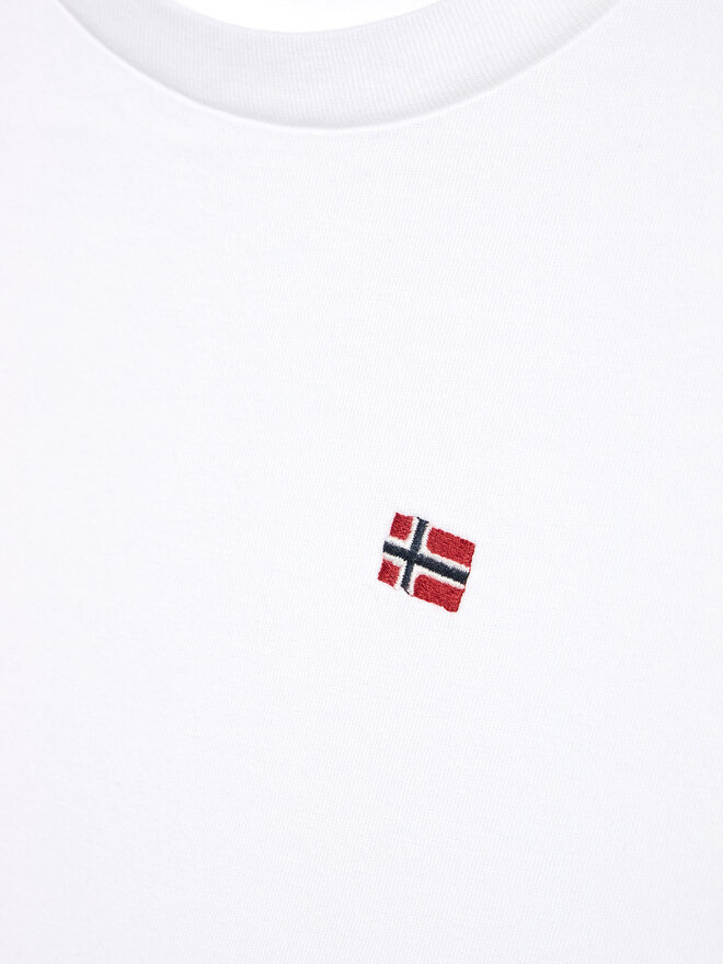 Napapijri Napapijri T-Shirt NP0A4GEH D Λευκό Regular Fit