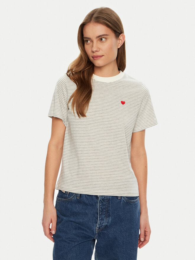 JDY JDY Camiseta Pisa 15298612 Gris Regular Fit