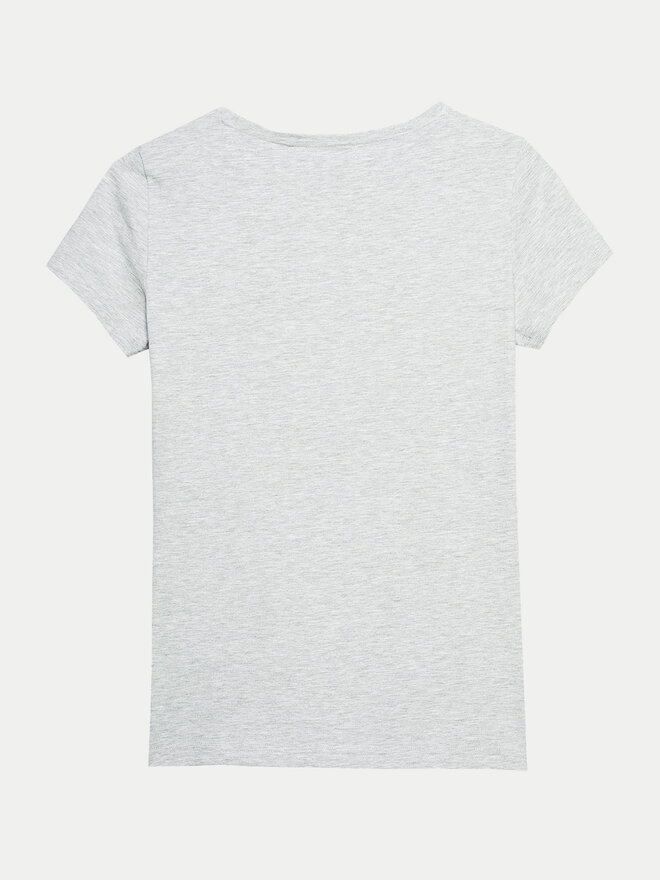 4F 4F Marškinėliai 4FWSS24TTSHF1161 Pilka Slim Fit