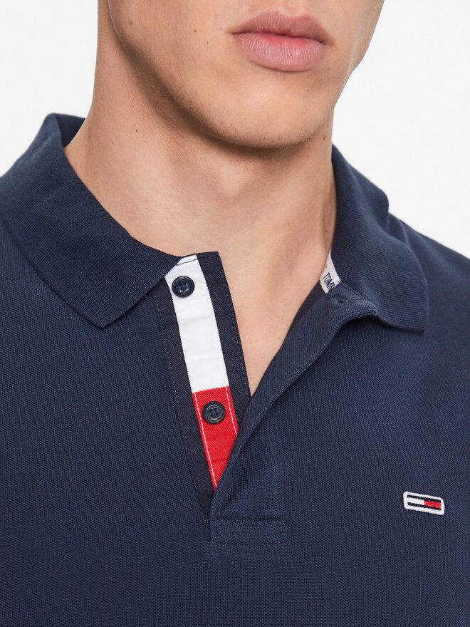 Tommy Jeans Tommy Jeans Pólóing DM0DM15370 Sötétkék Slim Fit