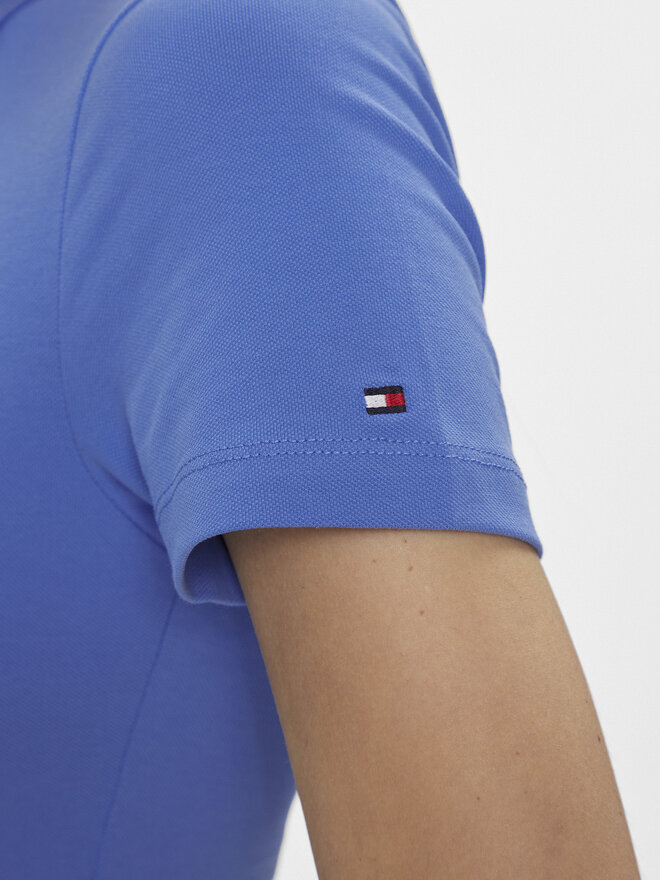 Tommy Hilfiger Tommy Hilfiger Поло Slim Mini Corp Logo Polo Ss WW0WW41032 Cиній Slim Fit
