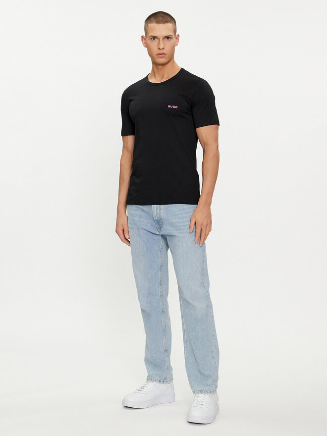 HUGO HUGO Pack de 3 camisetas 50480088 Negro Regular Fit