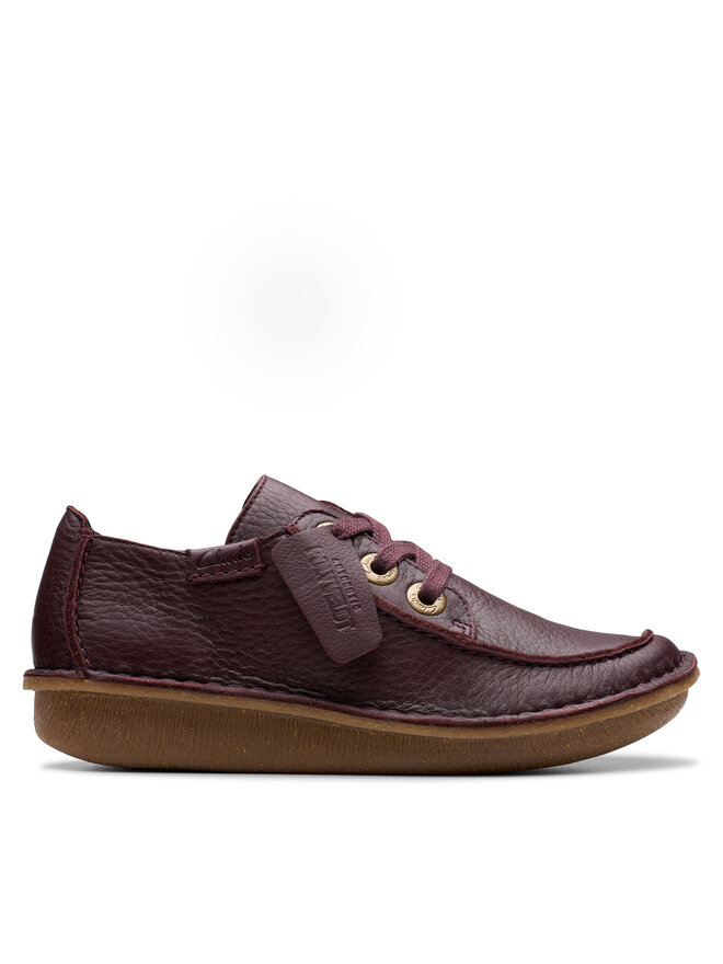 Clarks Półbuty Clarks Funny Dream 26179094 Bordowy