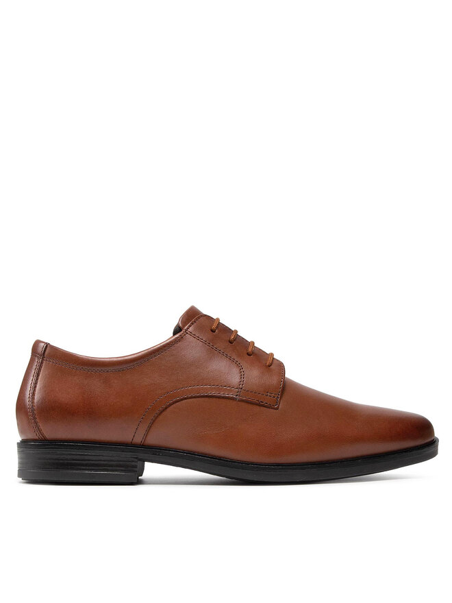 Clarks Półbuty Clarks Howard Walk 261620177 Brązowy