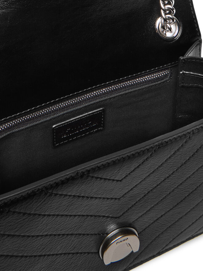 PINKO Handtasche PINKO Love One Light Mini Al 25-26 PLTT 106173 A2JC Schwarz