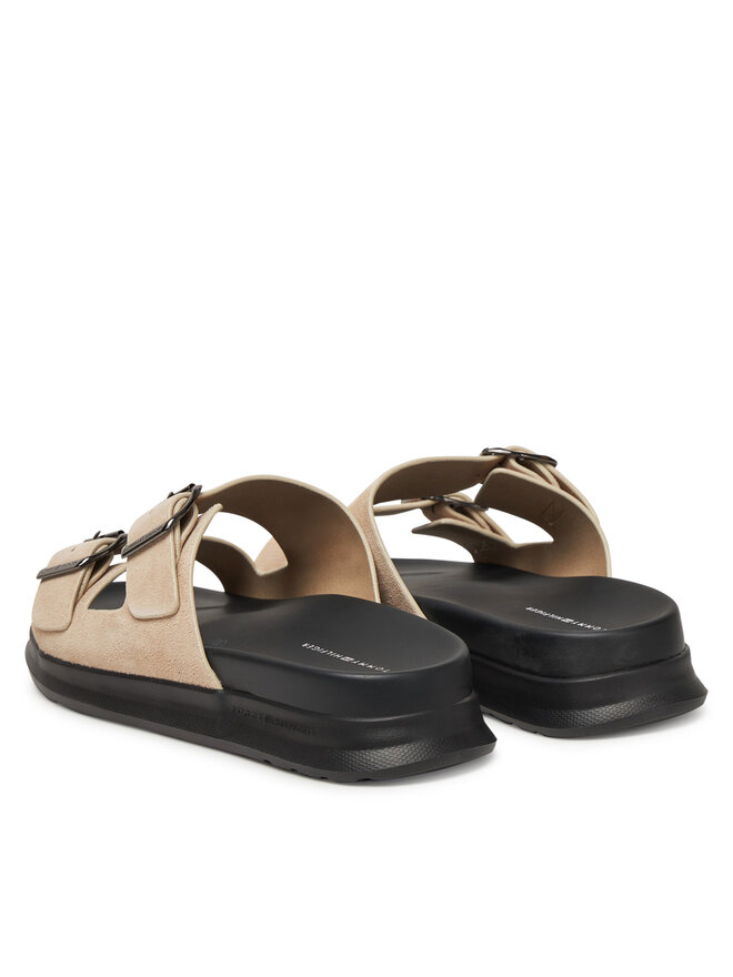 Tommy Hilfiger Šľapky Tommy Hilfiger D Density Hilfiger Sde Sand FM0FM05413 Béžová