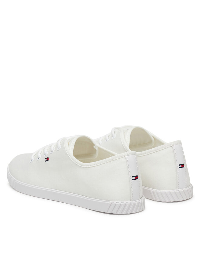 Tommy Hilfiger Πάνινα παπούτσια Tommy Hilfiger FW0FW08641 Λευκό