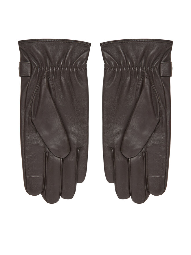 Calvin Klein Γάντια Ανδρικά Calvin Klein Logo Strap LV04D8035G Καφέ