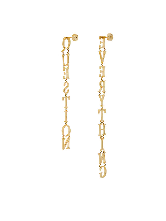 Off-White Ohrringe Off-White OWOD203S23MET0017600 Goldfarben